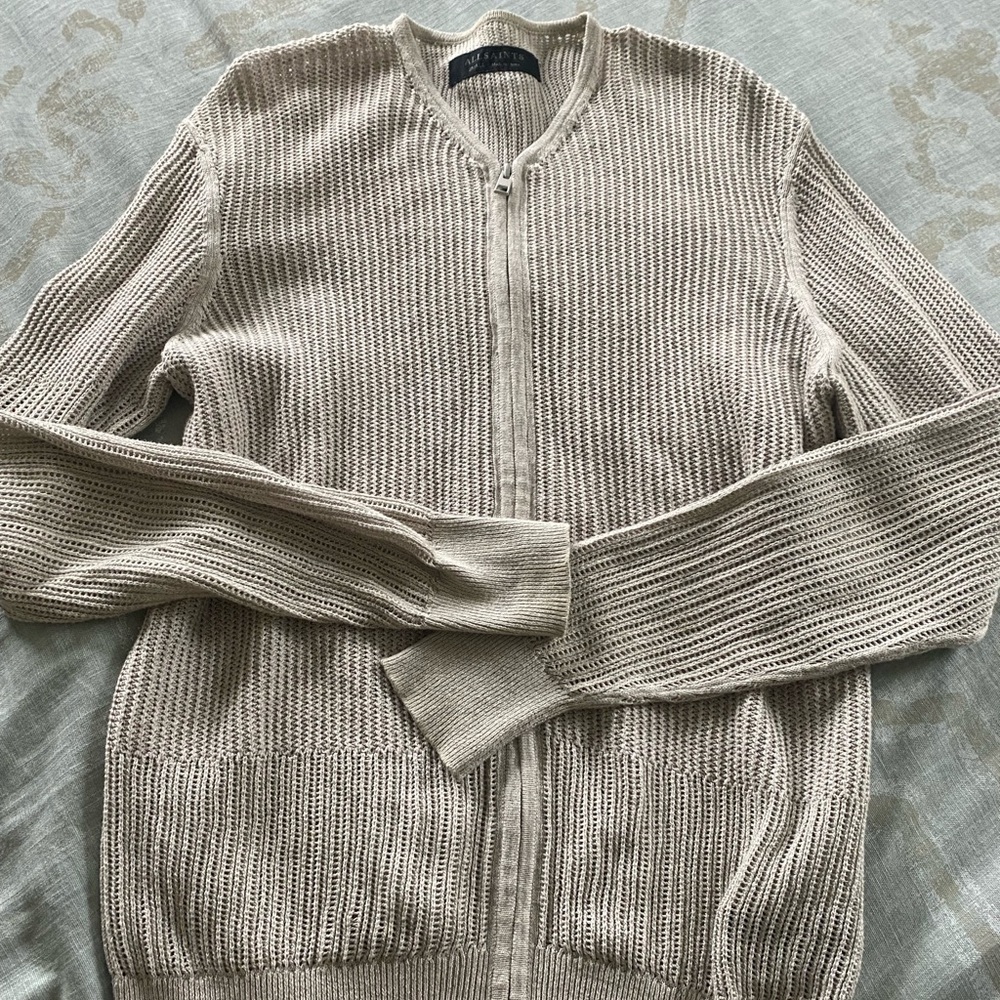 Mens zip up all saints sweater